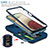 Samsung Galaxy A12 Nacho用ハイブリットバンパーケース プラスチック アンド指輪 マグネット式 MQ5 サムスン 