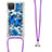 Samsung Galaxy A12 Nacho用シリコンケース ソフトタッチラバー ブリンブリン カバー 携帯ストラップ S02 サムスン 