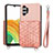Samsung Galaxy A13 4G用極薄ソフトケース シリコンケース 耐衝撃 全面保護 マグネット式 バンパー S08D サムスン ピンク