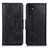 Samsung Galaxy A13 4G用手帳型 レザーケース スタンド カバー M09L サムスン ブラック