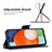 Samsung Galaxy A13 4G用手帳型 レザーケース スタンド カバー B04F サムスン 