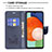 Samsung Galaxy A13 4G用手帳型 レザーケース スタンド バタフライ 蝶 カバー B01F サムスン 