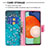 Samsung Galaxy A13 4G用手帳型 レザーケース スタンド パターン カバー B01F サムスン 