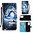 Samsung Galaxy A13 4G用手帳型 レザーケース スタンド パターン カバー Y02B サムスン 