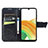 Samsung Galaxy A13 4G用手帳型 レザーケース スタンド バタフライ 蝶 カバー サムスン 