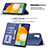 Samsung Galaxy A13 5G用手帳型 レザーケース スタンド カバー B01F サムスン 