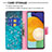 Samsung Galaxy A13 5G用手帳型 レザーケース スタンド パターン カバー B01F サムスン 