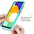 Samsung Galaxy A13 5G用360度 フルカバー ハイブリットバンパーケース クリア透明 プラスチック カバー ZJ1 サムスン 