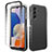 Samsung Galaxy A14 5G用前面と背面 360度 フルカバー 極薄ソフトケース シリコンケース 耐衝撃 全面保護 バンパー 勾配色 透明 ZJ1 サムスン 