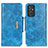 Samsung Galaxy A15 4G用手帳型 レザーケース スタンド カバー N04P サムスン ブルー