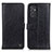 Samsung Galaxy A15 4G用手帳型 レザーケース スタンド カバー M10L サムスン ブラック