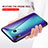 Samsung Galaxy A20用ハイブリットバンパーケース プラスチック 鏡面 虹 グラデーション 勾配色 カバー LS2 サムスン 