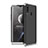 Samsung Galaxy A20s用ハードケース プラスチック 質感もマット 前面と背面 360度 フルカバー サムスン シルバー・ブラック