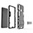 Samsung Galaxy A20s用ハイブリットバンパーケース スタンド プラスチック 兼シリコーン カバー A01 サムスン 