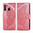 Samsung Galaxy A21用手帳型 レザーケース スタンド カバー L01 サムスン ピンク