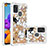Samsung Galaxy A21s用シリコンケース ソフトタッチラバー ブリンブリン カバー S03 サムスン 