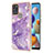 Samsung Galaxy A21s用シリコンケース ソフトタッチラバー バタフライ パターン カバー Y05B サムスン 