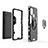 Samsung Galaxy A21s用ハイブリットバンパーケース プラスチック アンド指輪 マグネット式 KC3 サムスン 