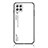 Samsung Galaxy A22 4G用ハイブリットバンパーケース プラスチック 鏡面 虹 グラデーション 勾配色 カバー LS1 サムスン ホワイト