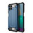 Samsung Galaxy A22 4G用ハイブリットバンパーケース プラスチック 兼シリコーン カバー WL1 サムスン ネイビー