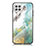 Samsung Galaxy A22 4G用ハイブリットバンパーケース プラスチック パターン 鏡面 カバー サムスン 