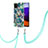 Samsung Galaxy A22 4G用シリコンケース ソフトタッチラバー バタフライ パターン カバー 携帯ストラップ Y01B サムスン 