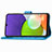 Samsung Galaxy A22 4G用手帳型 レザーケース スタンド 花 カバー サムスン 