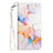 Samsung Galaxy A22 5G用手帳型 レザーケース スタンド パターン カバー Y05B サムスン ネイビー