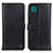 Samsung Galaxy A22 5G用手帳型 レザーケース スタンド カバー M10L サムスン ブラック