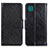 Samsung Galaxy A22 5G用手帳型 レザーケース スタンド カバー N05P サムスン ブラック