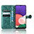 Samsung Galaxy A22 5G用手帳型 レザーケース スタンド カバー C01X サムスン 