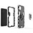 Samsung Galaxy A22 5G用ハイブリットバンパーケース プラスチック アンド指輪 マグネット式 サムスン 