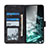 Samsung Galaxy A22 5G用手帳型 レザーケース スタンド カバー N03P サムスン 