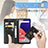 Samsung Galaxy A22 5G SC-56B用手帳型 レザーケース スタンド パターン カバー サムスン 