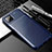 Samsung Galaxy A22s 5G用シリコンケース ソフトタッチラバー ツイル カバー S01 サムスン ネイビー