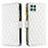 Samsung Galaxy A22s 5G用手帳型 レザーケース スタンド カバー B12F サムスン ホワイト