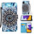 Samsung Galaxy A22s 5G用手帳型 レザーケース スタンド パターン カバー Y02B サムスン マルチカラー