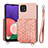 Samsung Galaxy A22s 5G用極薄ソフトケース シリコンケース 耐衝撃 全面保護 マグネット式 バンパー S08D サムスン ピンク