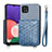 Samsung Galaxy A22s 5G用極薄ソフトケース シリコンケース 耐衝撃 全面保護 マグネット式 バンパー S08D サムスン ネイビー