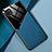 Samsung Galaxy A22s 5G用シリコンケース ソフトタッチラバー レザー柄 アンドマグネット式 サムスン ネイビー