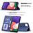 Samsung Galaxy A22s 5G用手帳型 レザーケース スタンド カバー B01F サムスン 