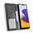 Samsung Galaxy A22s 5G用手帳型 レザーケース スタンド カバー BY4 サムスン 