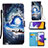 Samsung Galaxy A22s 5G用手帳型 レザーケース スタンド パターン カバー Y02B サムスン 