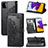 Samsung Galaxy A22s 5G用手帳型 レザーケース スタンド パターン カバー サムスン 