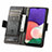 Samsung Galaxy A22s 5G用手帳型 レザーケース スタンド カバー S02D サムスン 
