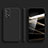 Samsung Galaxy A23 4G用360度 フルカバー極薄ソフトケース シリコンケース 耐衝撃 全面保護 バンパー S04 サムスン ブラック