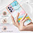 Samsung Galaxy A23 4G用シリコンケース ソフトタッチラバー バタフライ パターン カバー Y05B サムスン 