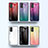 Samsung Galaxy A23 4G用ハイブリットバンパーケース プラスチック 鏡面 虹 グラデーション 勾配色 カバー LS1 サムスン 