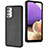 Samsung Galaxy A23 5G用ケース 高級感 手触り良いレザー柄 YB4 サムスン ブラック