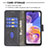 Samsung Galaxy A23 5G用手帳型 レザーケース スタンド カバー B03F サムスン 